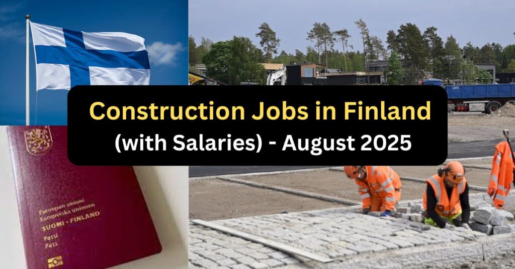 Construction Jobs in Finland (with Salaries) - August 2025